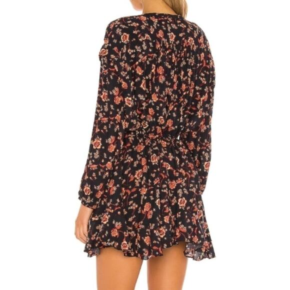 Free People Flower Fields Mini Dress Long Sleeved Sz Small - Picture 8 of 8